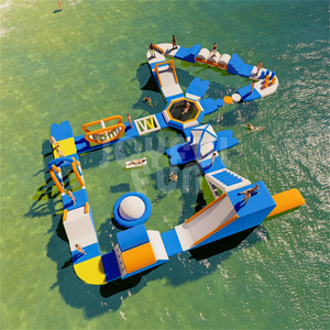 JOYFUL FUN Parc <span class=keywords><strong>aquatique</strong></span> gonflable extérieur de <span class=keywords><strong>parcours</strong></span> d'obstacles et d'escalade Parc <span class=keywords><strong>aquatique</strong></span> gonflable de vente chaude - Product Image 6