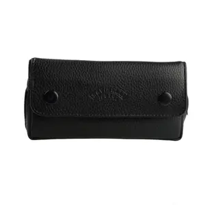 Wholesale Manufacture Customized Logo Tobacco smoking Pipe Case Pouch Leather Tobacco Smoking Pipe Bag for 2 pipes