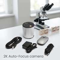 Professional Metallurgical Monocular Continuous Zoom Stereo Microscope High Definition Digital Camera 360 Rotatable Head for PCB