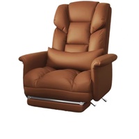 Fauteuil de Bureau Exécutif Ergonomique Moderne à Coût Réduit en Cuir Synthétique, Hauteur Réglable, Repose-Jambes, Coussin Confortable et Moelleux