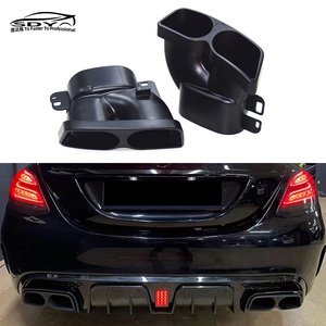 Puntas de escape traseras de acero inoxidable estilo <span class=keywords><strong>AMG</strong></span> BS C117 CLA W222 W205 para <span class=keywords><strong>Mercedes</strong></span> Benz W205 W213 C117 - Product Image 1