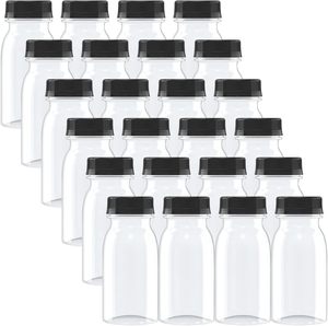 Botellas de Plástico PET Vacías para Bebidas Energéticas, Jugos y Shots de Jengibre, con Tapas, Mini, 2oz (60ml), 4oz (120ml), Aptas para Serigrafía - Product Image 1