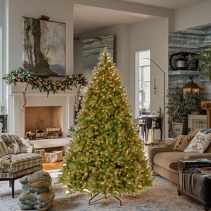 Cây thông Noel nhân tạo LED sang trọng cỡ lớn, chất lượng cao, màu xanh, trang trí cảnh quan, thân thiện với môi trường, dùng trang trí trung tâm thương mại - Product Image 1