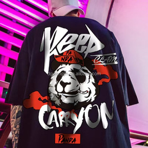 American Graffiti Spray Painted Shoulder Pad T-shirt para hombres, Summer Cool y High-end Men's Model Camisa de <span class=keywords><strong>manga</strong></span> <span class=keywords><strong>corta</strong></span> - Product Image 4