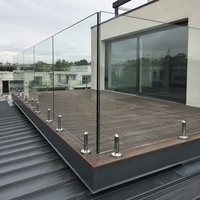 Verre trempé feuilleté antidérapant personnalisé à structure solide pour usage extérieur, salle de bain, industrie