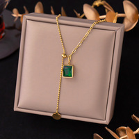 Femme hypoallergénique étanche plaqué or bijoux accessoires bijoux acier inoxydable acier inoxydable pendentif colliers
