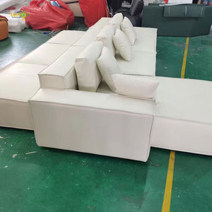 Divani per Soggiorno Design Classico Suite Lounge per Hall di Hotel 5 Stelle Divano in Tessuto Componibile con Cuscini in Piuma - Product Image 2