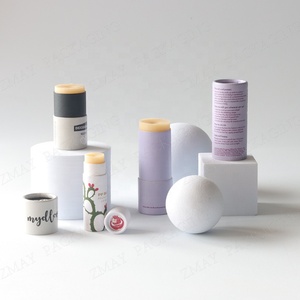 Tubo per balsamo per labbra 5g di cartone kraft organico 100% imballaggi privi di plastica - Product Image 5