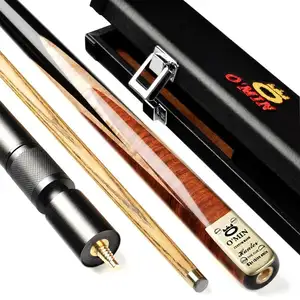 Good Quality Handmade Billiard Pool Stick Snooker Cue Omin 3/4 Jointed Or 1 Piece Cue Case