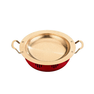 Hongyun Double Ear Dry Boiler Stainless Steel Smokeless Pan Heat Resistant Commercial Crab Pot Cookware - Product Image 5