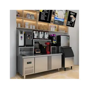 Professional All Set bubble tea equipment and design Milk Tea Bar Counter for bubble tea shop/restaurant/station