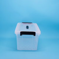 Vente flash - Boîtes de rangement en plastique extra-larges et durables avec couvercles - Bacs de rangement en plastique - Boîtes organisatrices - Conteneurs - Étuis