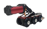 Robot d'inspection de canalisations à zoom optique 10X, petit diamètre, avec caméra à levage électrique et contrôleur portable par tablette
