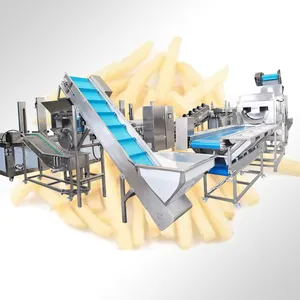TCA voll automatische Dampfs chäl maschine Hydro schneiden gefrorene Pommes Frites Produktions linie Kartoffel maschine
