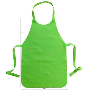 <span class=keywords><strong>Tablier</strong></span> <span class=keywords><strong>blanc</strong></span> jetable imperméable sans manches en non-tissé épaissi pour la cuisine d'Halloween pour femmes - Product Image 4