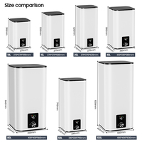 Calentador de Agua Eléctrico de 30L 50L 1500W con Tanque Esmaltado, Montado en Pared, para Baño y Ducha, OEM ANGEL