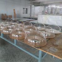 Présentoir en acrylique pour produits de boulangerie en PMMA, design contemporain transparent avec formes spéciales et décoration intérieure