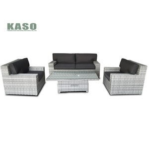 Juego de muebles de aluminio para jardín, muebles de mimbre de lujo para Patio, sofá de mimbre, conjunto de conversación - Product Image 6