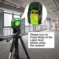 Détecteur Laser numérique Huepar LR-6RG, pour Lasers à ligne pulsée jusqu'à 200ft, écrans LED, récepteur de niveau Laser à faisceaux rouges et verts