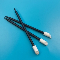 Bâtonnet de nettoyage T-21 noir en PP de 8 mm avec embout en PU incliné, pour imprimantes DTF et DTG, bâtonnet en mousse PU, bâtonnet de nettoyage de précision Ruby Stick