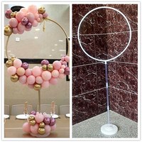 Kit de guirlande de ballons, support de sol de colonne ronde pour femmes, anniversaire, mariage, demande d'arrière-plan, décoration de fête