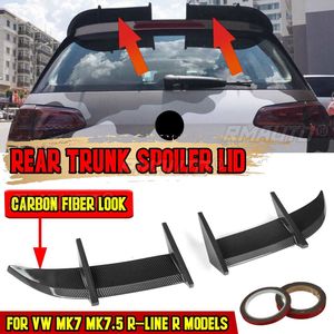 Spoiler de coffre arrière style AK 2x MK7, becquet de coffre, spoiler de toit arrière pour Volkswagen VW MK7 MK7.5 R-LINE R - Product Image 1