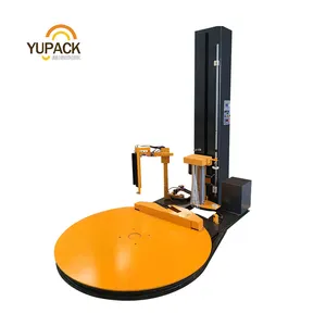 automatic pre stretch film pallet wrapping machine