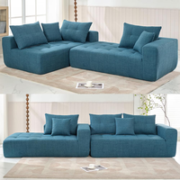 Bequemes Modernes Minimalistisches Sofa für das Wohnzimmer, Polster-Schlafsofa, Modulare L-förmige Sofakombination