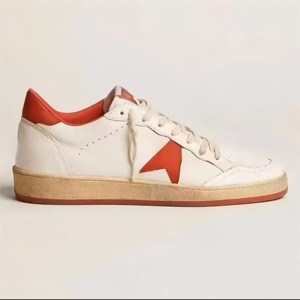 Chaussures de course à plateforme épaisse en cuir doré pour femmes et hommes, style baskets légères à lacets avec paillettes métalliques - Product Image 2