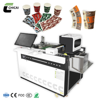 High Speed Mini Single Pass Printer New Digital Automatic Printerfor Paper Cup Fan Coffee Cup Napkin Paper Bag