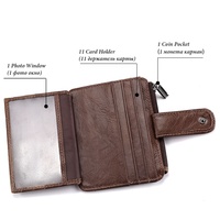 Porte-monnaie pour homme haut de gamme, ultra-fin et pratique, avec plusieurs emplacements pour cartes et porte-cartes de crédit