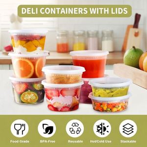Contenants alimentaires PP sans BPA avec couvercles 8oz 16oz 32oz, hermétiques et étanches pour plats à emporter et préparation de repas - Product Image 3