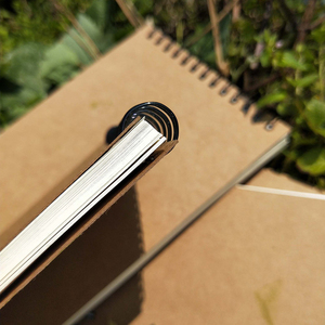LABON 50 <span class=keywords><strong>fogli</strong></span> Khaki Sketchbook <span class=keywords><strong>quaderno</strong></span> a spirale <span class=keywords><strong>quaderno</strong></span> interno in bianco bianco per pittura disegno scrittura - Product Image 4