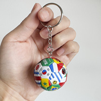 Bestseller Länderflaggen-Fußball-Schlüsselanhänger Fußballfans Geschenkidee Schlüsselring