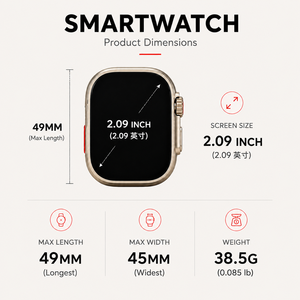 ชุดของขวัญ ROCK-460 Watch 10 3-in-1 นาฬิกาอัจฉริยะ AMOLED ขนาดใหญ่ พร้อมฟังก์ชั่นติดตามสุขภาพ หูฟังแบบครอบหู และหูฟังไร้สาย TWS แบตเตอรี่ใช้งานได้ 4 วัน - Product Image 2
