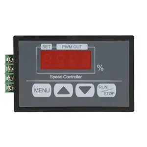 Digital display Panel 30A DC 6V~60V PWM Motor Speed Controller Slow start/stop revolving speed Time Adjustable