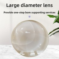 Customized China Large Aperture Glass Convex Optical Lens Non Coated for Digital Electronic Instrument Imaging