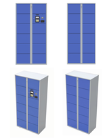 Casiers à bagages de stockage électronique intelligent avec code QR/reconnaissance faciale, armoires de dépôt automatiques pour supermarché/centre commercial/bureau
