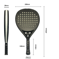2024 nouveauté exclusive brevet LED lumière raquette de Tennis raquette 18K carbone Padel raquette