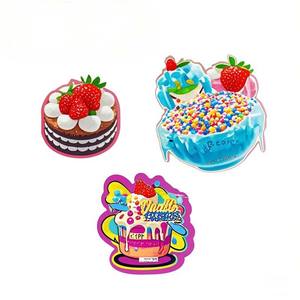 Die Cut <b>Mylar</b> <b>Bags</b> Custom 3.5g 7g 14g 28g Hologram Smell Proof Ziplock Unique Shape Packaging - Product Image 2