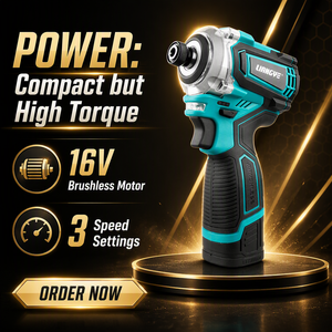 <span class=keywords><strong>Kit</strong></span> <span class=keywords><strong>de</strong></span> Herramientas Profesional para Electricistas, Taladro Atornillador Inalámbrico <span class=keywords><strong>de</strong></span> Impacto con Motor sin Escobillas <span class=keywords><strong>de</strong></span> 16V y Velocidad Variable, Soporte OEM para Carga - Product Image 1