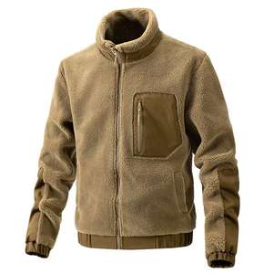 <span class=keywords><strong>Abrigo</strong></span> de Lana de Cordero para Hombre, Otoño Invierno, Cuello Alto, Chaqueta Informal Tipo Cárdigan, Ropa de Exterior para Hombre - Product Image 4