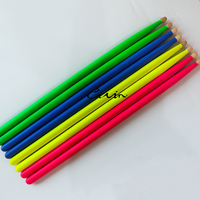 CIVIN Custom Logo Durable Fluorescent Color Hickory Wood Drumsticks 5A/7A for Performance Practice