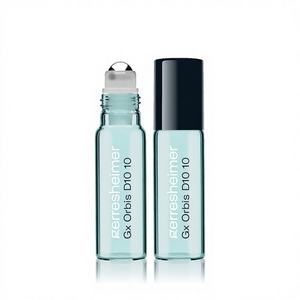 Emballage cosmétique personnalisé Grresheimer Gx-Orbis D10 10ml en verre tubulaire avec bille roll-on, haute qualité, résistant à l'eau, écologique - Product Image 1