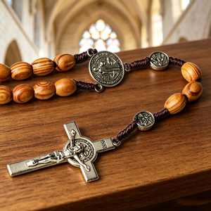 La Milagrosa en Caja de Acero Inoxidable, Joyería de la Virgen María, Acero al por Mayor para Recuerdo de Lujo, Hermosos Rosarios Católicos - Product Image 1