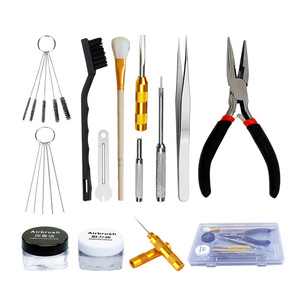 Great Craftsman Airbrush <b>Tool</b> Kit 14 Pieces Cleaning Maintenance Assembly <b>Set</b> For Airbrush Repair - Product Image 1