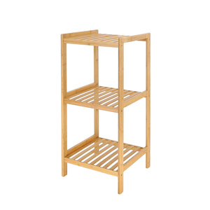 Soporte personalizado de 3 niveles de bambú para microondas, estante para horno, cocina y dormitorio, soporte de almacenamiento con tipo de pie para estante de baño - Product Image 4