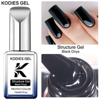 KODIES-Vernis à Ongles en Gel avec Logo Personnalisé, Haute Consistance, Vente en Gros, Manucure, Source de Lampe LED, Base en Caoutchouc, Structure, Ongles