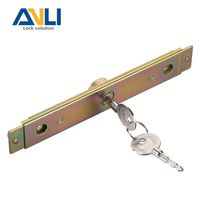 Serrure de porte de garage enroulable en acier, laiton et fer ANLI avec 2 clés