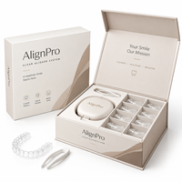 Boîte d'emballage magnétique haut de gamme personnalisée avec logo pour kit d'aligneurs dentaires orthodontiques, outils et étui pour laboratoire dentaire